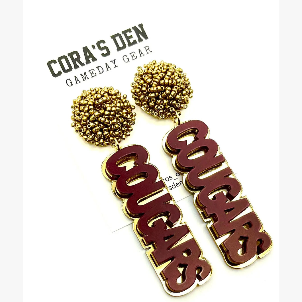 Cougars Earrings