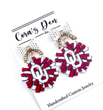 Load image into Gallery viewer, ATL OU Sooners Set of 6 Earrings
