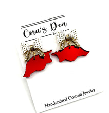 Load image into Gallery viewer, ATL AR Razorbacks Set of 6 Earrings
