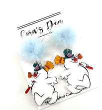 Load image into Gallery viewer, ATL Blue Christmas Set of 6 Earrings

