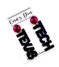 Load image into Gallery viewer, ATL Texas Tech Set of 6 Earrings
