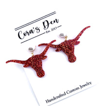 Load image into Gallery viewer, ATL TX Longhorns Set of 6 Earrings
