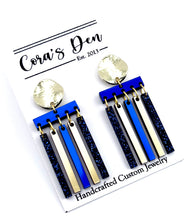 Load image into Gallery viewer, ATL Eagles Navy Set of 6 Earrings
