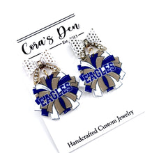 Load image into Gallery viewer, ATL Eagles Navy Set of 6 Earrings
