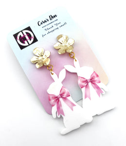 Easter Bunny Earrings - Set of 3