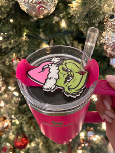 Stanley Cup Topper - Pink Grinch