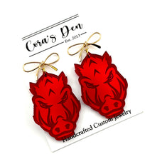 Load image into Gallery viewer, ATL AR Razorbacks Set of 6 Earrings
