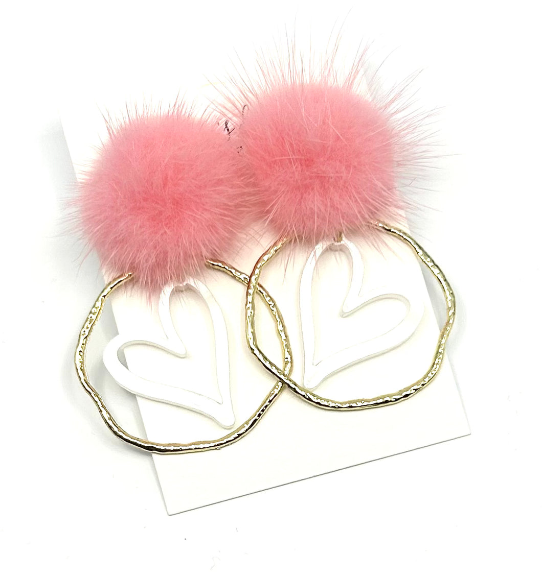 Heart Frame Earrings