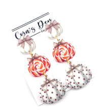 Load image into Gallery viewer, Fall Pumpkin Earrings - Set of 6
