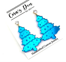 Load image into Gallery viewer, ATL Blue Christmas Set of 6 Earrings
