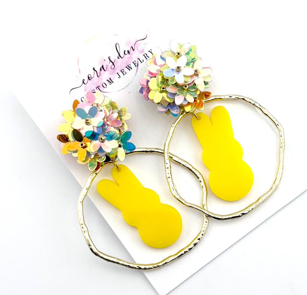 Easter Peep Earrings - Set of 3