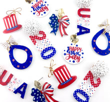 Load image into Gallery viewer, ATL Patriotic Stars Collection Earrings - Set of 6
