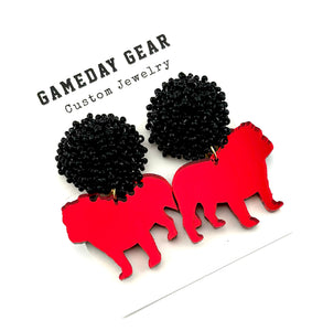 Bulldog Earrings