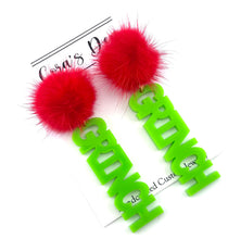 Load image into Gallery viewer, Grinch Earrings - Set of 6
