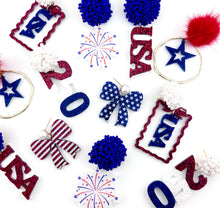 Load image into Gallery viewer, ATL Patriotic Stripes Collection Earrings - Set of 6
