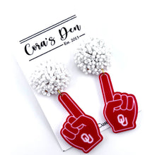 Load image into Gallery viewer, ATL OU Sooners Set of 6 Earrings
