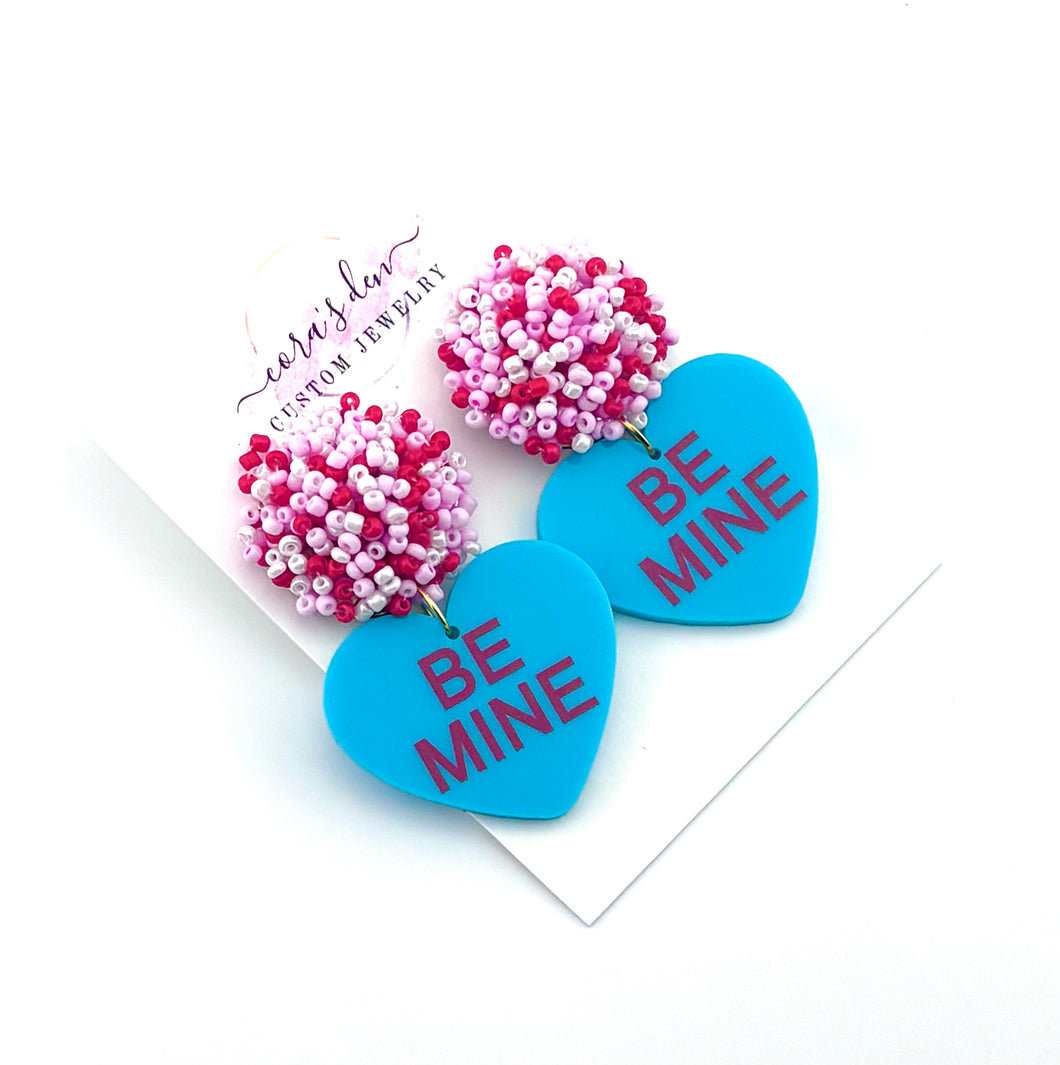 Valentines Conversation Hearts - Set of 3