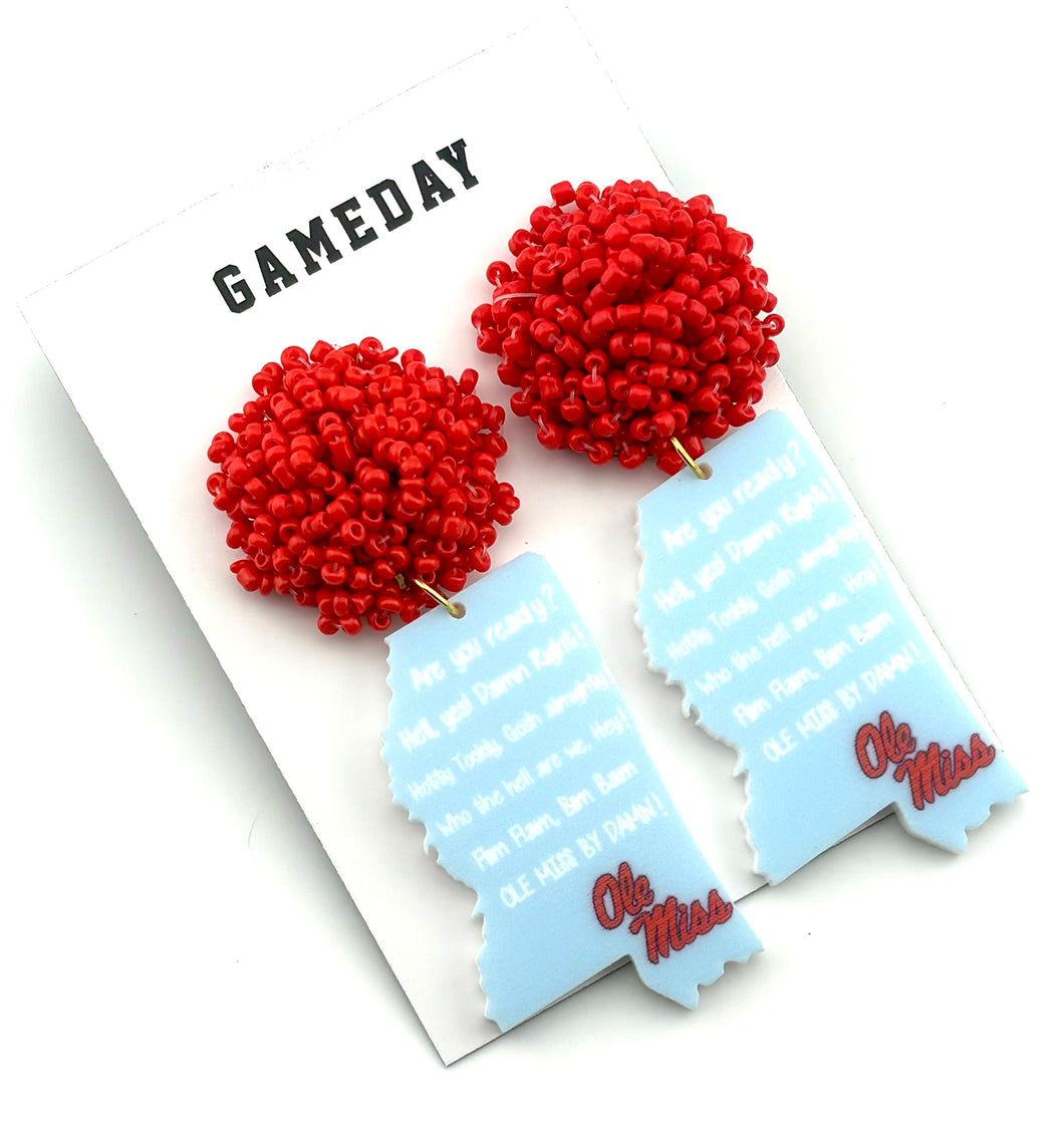 Ole Miss Rebels Earrings