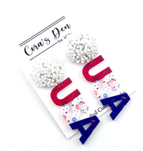 Load image into Gallery viewer, ATL Patriotic Stars Collection Earrings - Set of 6
