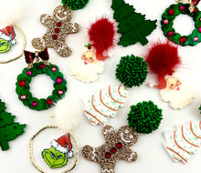 Load image into Gallery viewer, ATL Christmas Red Set of 6 Earrings
