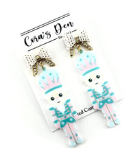 Load image into Gallery viewer, ATL Blue Christmas Set of 6 Earrings

