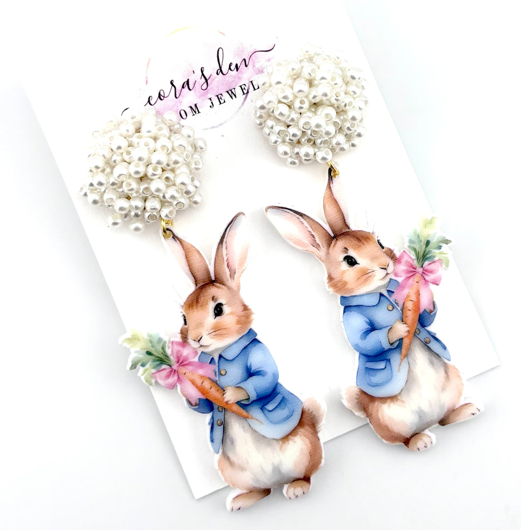 Easter Bunny Earrings - Set of 3