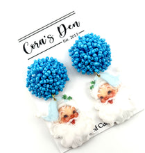 Load image into Gallery viewer, ATL Blue Christmas Set of 6 Earrings
