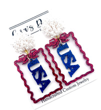 Load image into Gallery viewer, ATL Patriotic Stripes Collection Earrings - Set of 6

