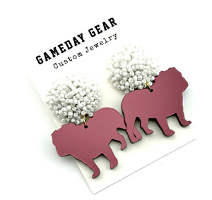 Bulldog Earrings