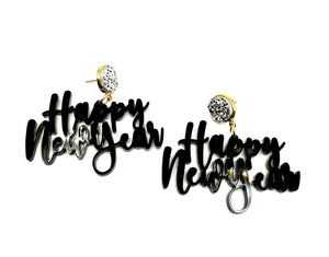 Happy New Year Earrings