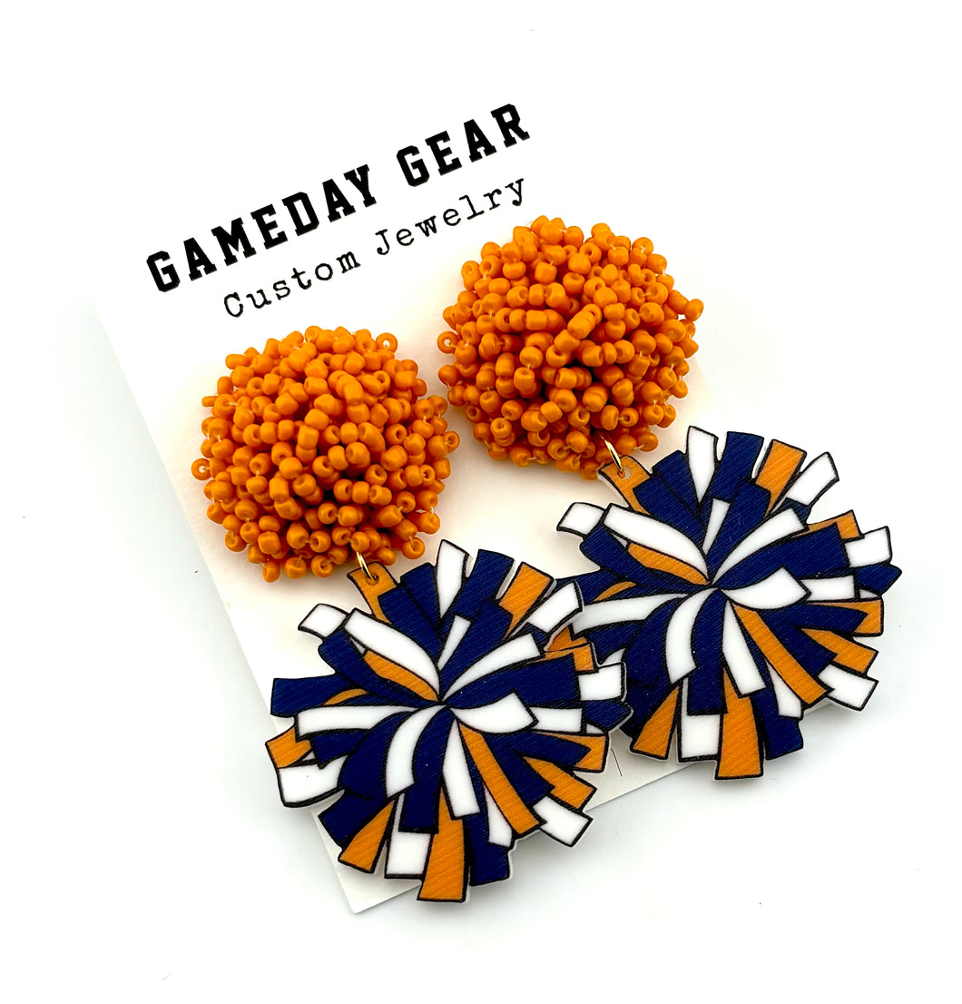 Cheer Pom Earrings