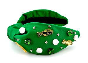 Golf Ball  / Bag Headband Green