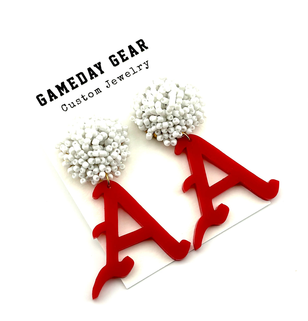 AR Arkansas A Earrings