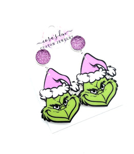 Christmas Grinch Earrings