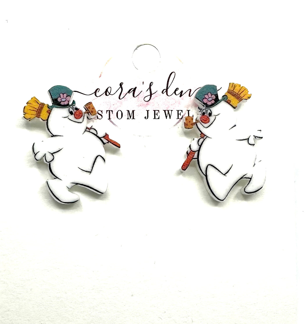 Frosty Stud Earrings