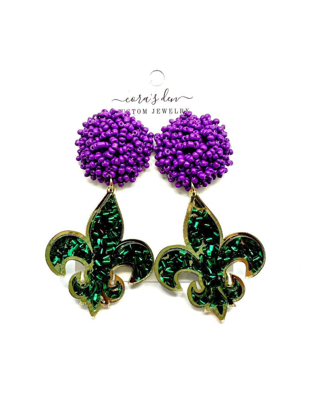 Mardi Gras Earrings