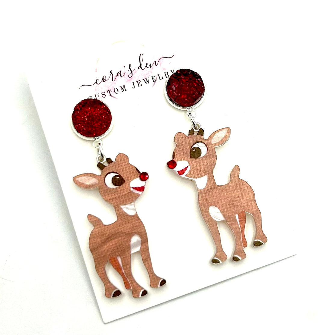 Rudolph Earrings