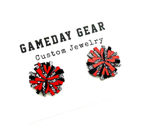 Cheer Pom Stud Earrings