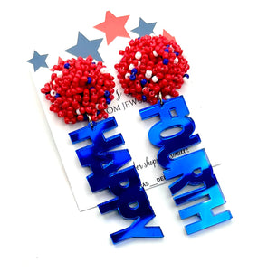 Happy Fourth Earrings