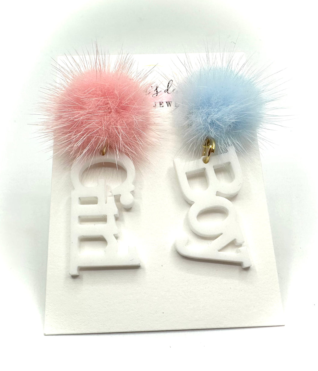 Gender Reveal Earrings
