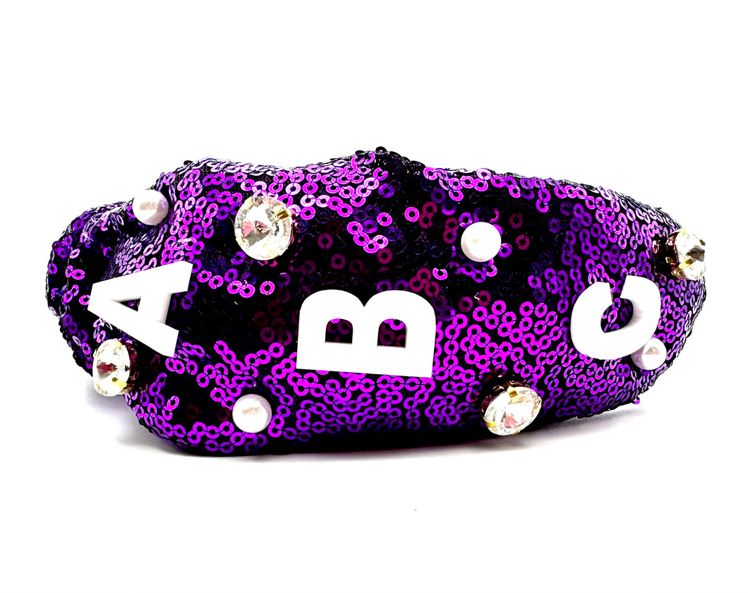 Customizable Purple Team Headband