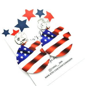 US Flag Earrings