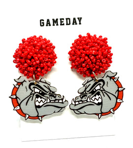 White Hall Bulldogs Earrings - Carpe Diem