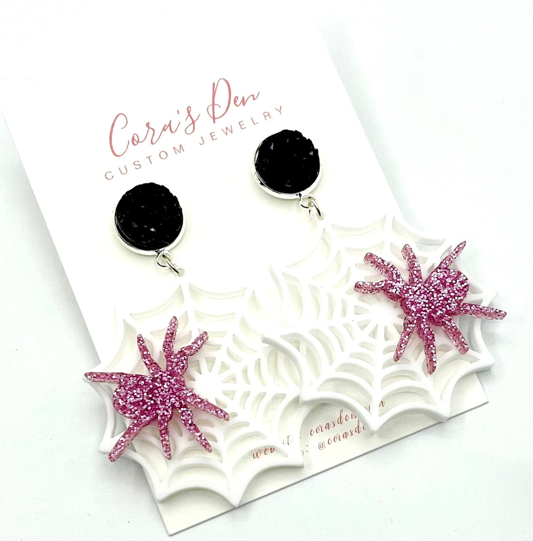 Spider Web Earrings