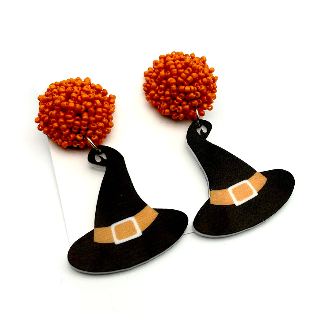 Witch Hat Earrings