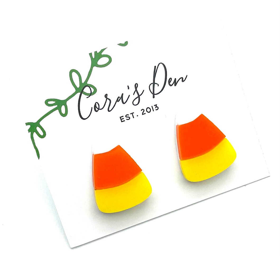 Candy Corn Stud Earrings