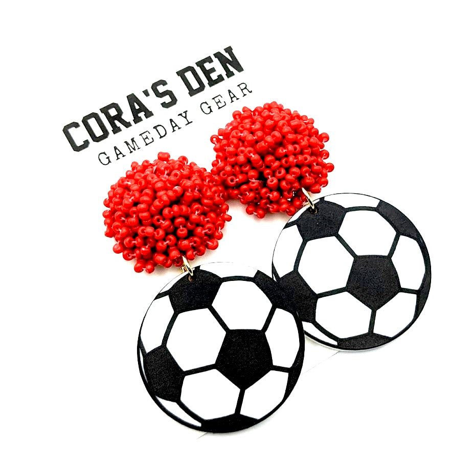 Soccer Earrings