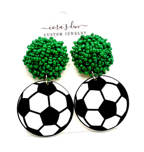 Soccer Earrings