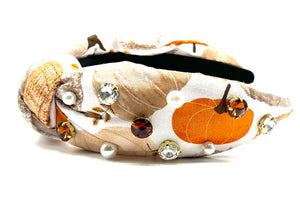 Pumpkin Jewel Headband