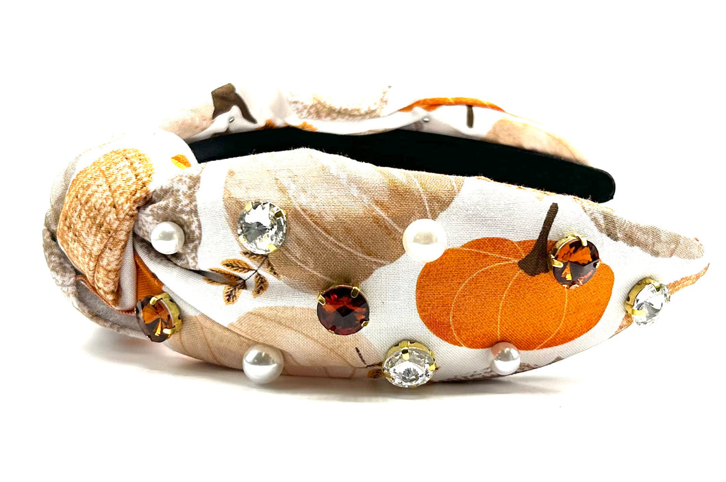 Pumpkin Jewel Headband